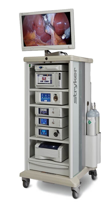 Endoscopy tower with camera and video systems